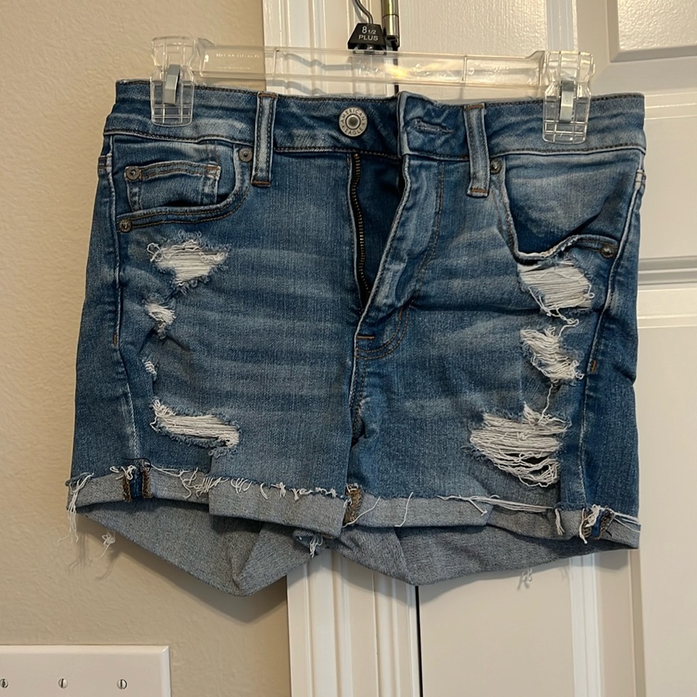 next level stretch jean shorts